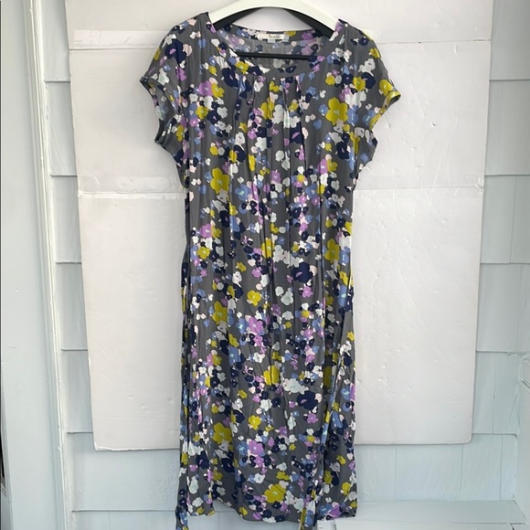 Boden Women’s Modern Floral Print Tie Waist Dress 14L - Picture 1 of 14